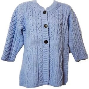 Kilronan 100% Merino Wool Cardigan Sweater